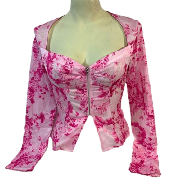 Pretty Little Thing Corestry Blouse - Picture 1 of 5
